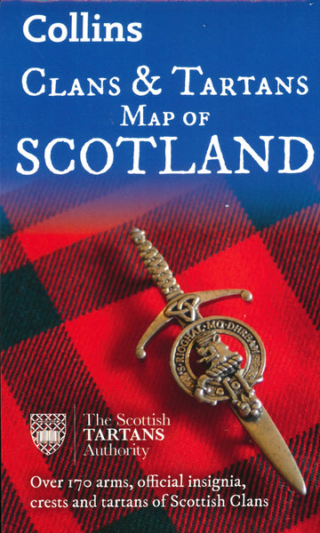 Clans and Tartans Map of Scotland