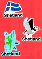 "Shetland Stickers" (die-cut)