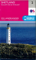 OS Landranger 2 - Sullom Voe & Whalsay